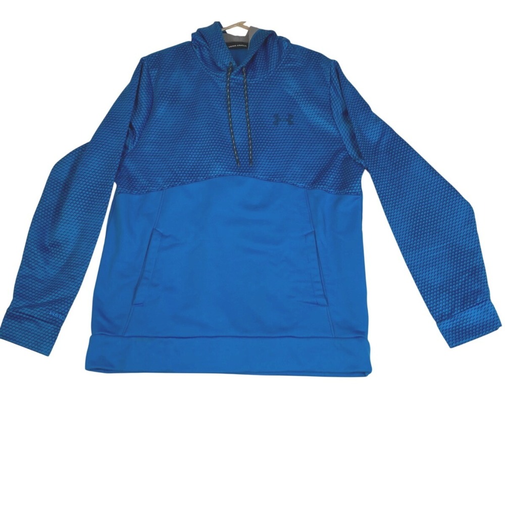 Under Armour STORM1 Men's Hoodie Loose Fit Blue‎ Sweatshirt Size Large Aqua Blue